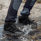 Men's Orthopedic Hiking Boots - Safe and Comfortable Work Boots - Waterproof, Slip-resistant, Impact-resistant, and Puncture-resistant - Wide Toe, Arch Support, and Ankle Support - Money-back Guarantee if ineffective.