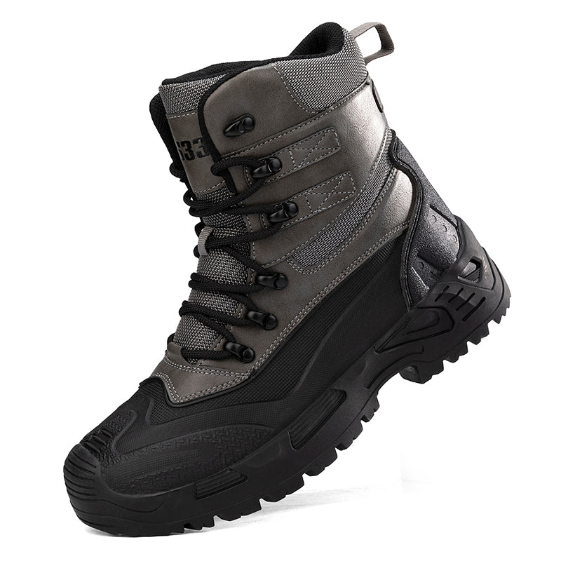 Men’s Durable Orthopedic Work & Hiking Boots, Waterproof, Slip-Resistant, Impact & Puncture Resistant, Wide Toe, Arch & Ankle Support, All-Day Comfort