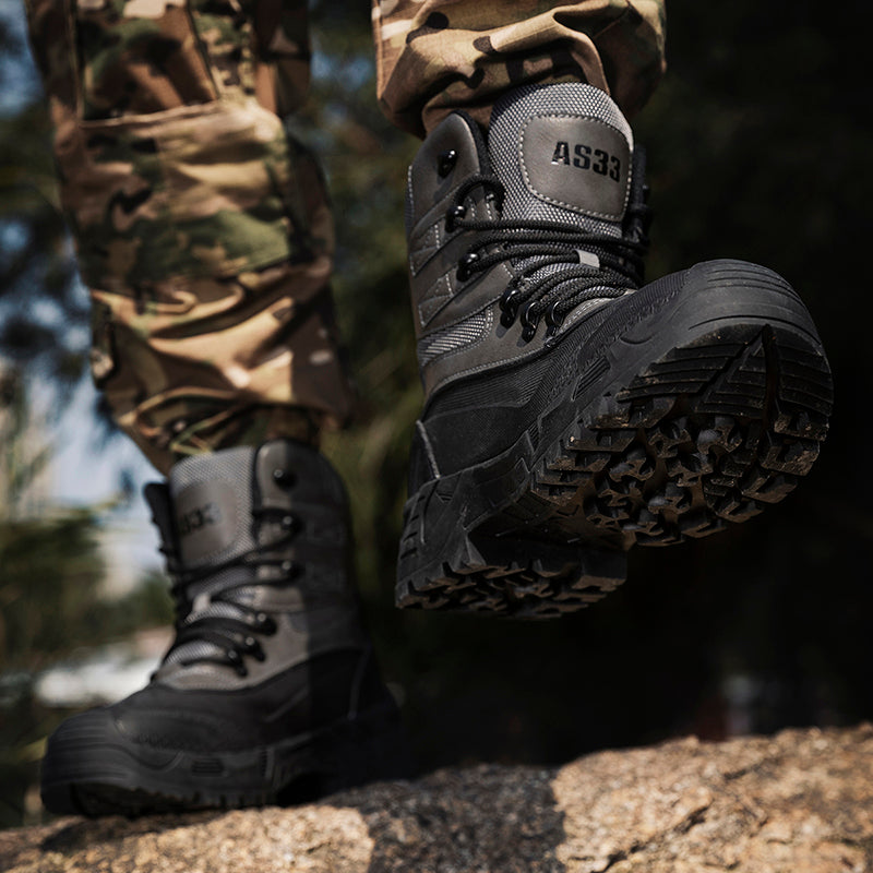 Men’s Durable Orthopedic Work & Hiking Boots, Waterproof, Slip-Resistant, Impact & Puncture Resistant, Wide Toe, Arch & Ankle Support, All-Day Comfort
