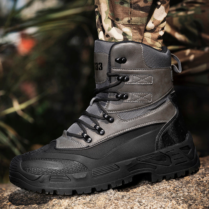 Men’s Durable Orthopedic Work & Hiking Boots, Waterproof, Slip-Resistant, Impact & Puncture Resistant, Wide Toe, Arch & Ankle Support, All-Day Comfort