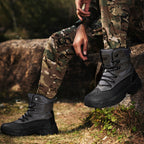 Men’s Durable Orthopedic Work & Hiking Boots, Waterproof, Slip-Resistant, Impact & Puncture Resistant, Wide Toe, Arch & Ankle Support, All-Day Comfort