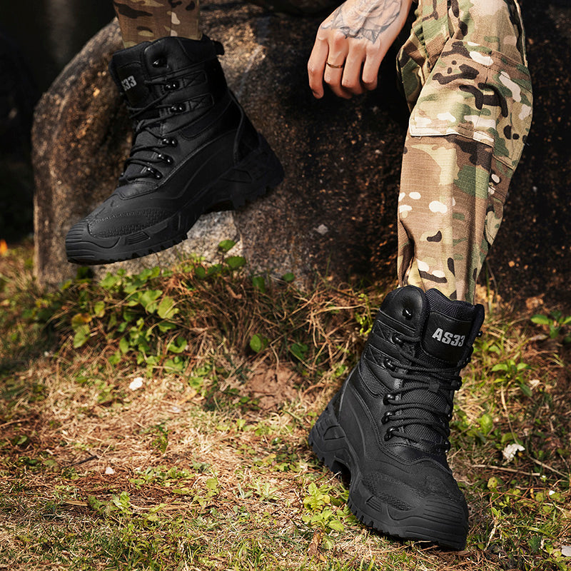 Men’s Durable Orthopedic Work & Hiking Boots, Waterproof, Slip-Resistant, Impact & Puncture Resistant, Wide Toe, Arch & Ankle Support, All-Day Comfort