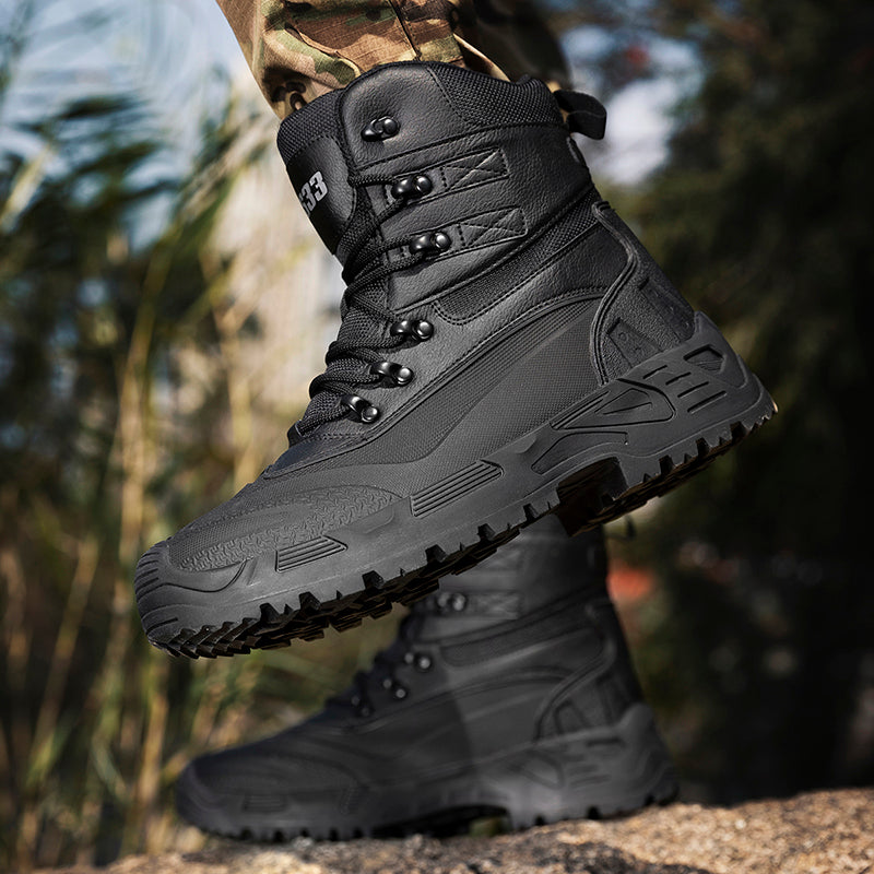 Men’s Durable Orthopedic Work & Hiking Boots, Waterproof, Slip-Resistant, Impact & Puncture Resistant, Wide Toe, Arch & Ankle Support, All-Day Comfort