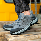 Men's Orthopedic Arch Support Wide Toe Ankle Support Hiking Shoes Waterproof Non-slip Anti-puncture Work Shoes