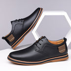 Men’s Leather Derby Shoes, Lightweight Lace-Up Work & Walking