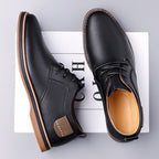 Men’s Leather Derby Shoes, Lightweight Lace-Up Work & Walking
