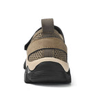 (⏰Limited Time Sale 70% OFF) Men's Orthopedic Arch Support Wide Toe Lightweight Outdoor Walking Shoes, Breathable Mesh Slip-On Non-Slip Work Shoes