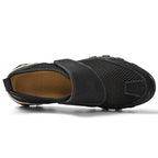 (⏰Limited Time Sale 70% OFF) Men's Orthopedic Arch Support Wide Toe Lightweight Outdoor Walking Shoes, Breathable Mesh Slip-On Non-Slip Work Shoes