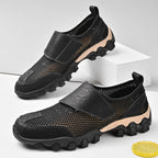 (⏰Limited Time Sale 70% OFF) Men's Orthopedic Arch Support Wide Toe Lightweight Outdoor Walking Shoes, Breathable Mesh Slip-On Non-Slip Work Shoes