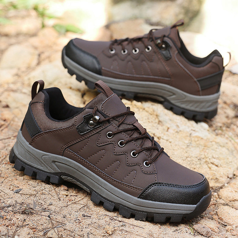 ⏰Limited Time Sale 70% OFF-Men's Orthopedic Arch Support Wide Toe Lightweight Hiking Shoes Waterproof Non-slip Scratch-Resistant Work Shoes, Ideal For Hike All Day with Comfort and Zero Fatigue