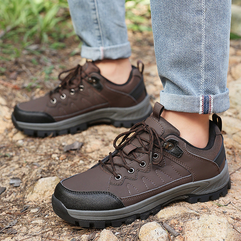 ⏰Limited Time Sale 70% OFF-Men's Orthopedic Arch Support Wide Toe Lightweight Hiking Shoes Waterproof Non-slip Scratch-Resistant Work Shoes, Ideal For Hike All Day with Comfort and Zero Fatigue