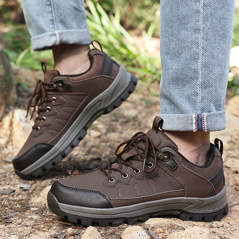⏰Limited Time Sale 70% OFF-Men's Orthopedic Arch Support Wide Toe Lightweight Hiking Shoes Waterproof Non-slip Scratch-Resistant Work Shoes, Ideal For Hike All Day with Comfort and Zero Fatigue