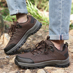 ⏰Limited Time Sale 70% OFF-Men's Orthopedic Arch Support Wide Toe Lightweight Hiking Shoes Waterproof Non-slip Scratch-Resistant Work Shoes, Ideal For Hike All Day with Comfort and Zero Fatigue