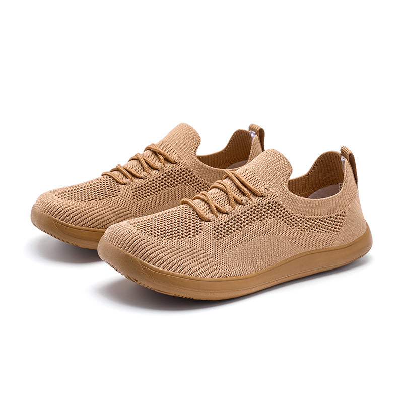 Men‘s’ Wide Toe Box Running Walking Shoes - Zero Laces Comfort, Non-Slip Traction & Cushioned Support