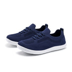 Men‘s’ Wide Toe Box Running Walking Shoes - Zero Laces Comfort, Non-Slip Traction & Cushioned Support