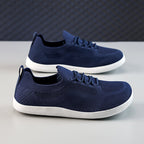 Men‘s’ Wide Toe Box Running Walking Shoes - Zero Laces Comfort, Non-Slip Traction & Cushioned Support