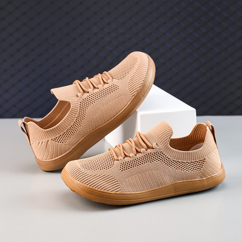 Men‘s’ Wide Toe Box Running Walking Shoes - Zero Laces Comfort, Non-Slip Traction & Cushioned Support