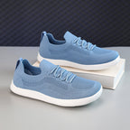Men‘s’ Wide Toe Box Running Walking Shoes - Zero Laces Comfort, Non-Slip Traction & Cushioned Support