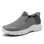 Men‘s’ Slip-On Running Walking Shoes - Zero Laces Comfort, Non-Slip Traction & Cushioned Support