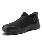 Men‘s’ Slip-On Running Walking Shoes - Zero Laces Comfort, Non-Slip Traction & Cushioned Support