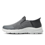 Men‘s’ Slip-On Running Walking Shoes - Zero Laces Comfort, Non-Slip Traction & Cushioned Support