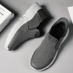 Men‘s’ Slip-On Running Walking Shoes - Zero Laces Comfort, Non-Slip Traction & Cushioned Support