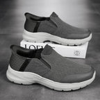 Men‘s’ Slip-On Running Walking Shoes - Zero Laces Comfort, Non-Slip Traction & Cushioned Support