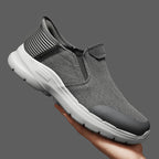 Men‘s’ Slip-On Running Walking Shoes - Zero Laces Comfort, Non-Slip Traction & Cushioned Support