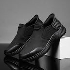Men‘s’ Slip-On Running Walking Shoes - Zero Laces Comfort, Non-Slip Traction & Cushioned Support