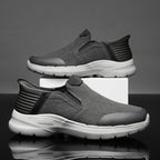 Men‘s’ Slip-On Running Walking Shoes - Zero Laces Comfort, Non-Slip Traction & Cushioned Support