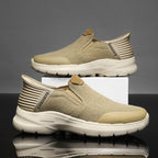 Men‘s’ Slip-On Running Walking Shoes - Zero Laces Comfort, Non-Slip Traction & Cushioned Support