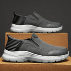 Men‘s’ Slip-On Running Walking Shoes - Zero Laces Comfort, Non-Slip Traction & Cushioned Support
