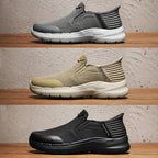 Men‘s’ Slip-On Running Walking Shoes - Zero Laces Comfort, Non-Slip Traction & Cushioned Support