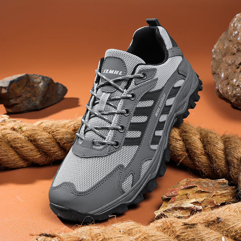 Men's Orthopedic Arch Support Wide Toe Ankle Support Hiking Shoes Waterproof Non-slip Anti-puncture Work Shoes