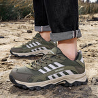 Men's Orthopedic Arch Support Wide Toe Ankle Support Hiking Shoes Waterproof Non-slip Anti-puncture Work Shoes