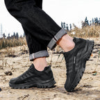 Men's Orthopedic Arch Support Wide Toe Ankle Support Hiking Shoes Waterproof Non-slip Anti-puncture Work Shoes