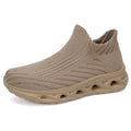 Men‘s’ Slip-On Running Walking Shoes - Zero Laces Comfort, Non-Slip Traction & Cushioned Support