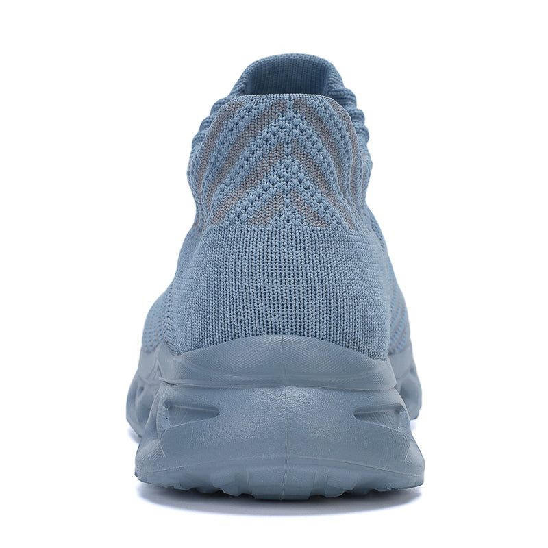 Men‘s’ Slip-On Running Walking Shoes - Zero Laces Comfort, Non-Slip Traction & Cushioned Support