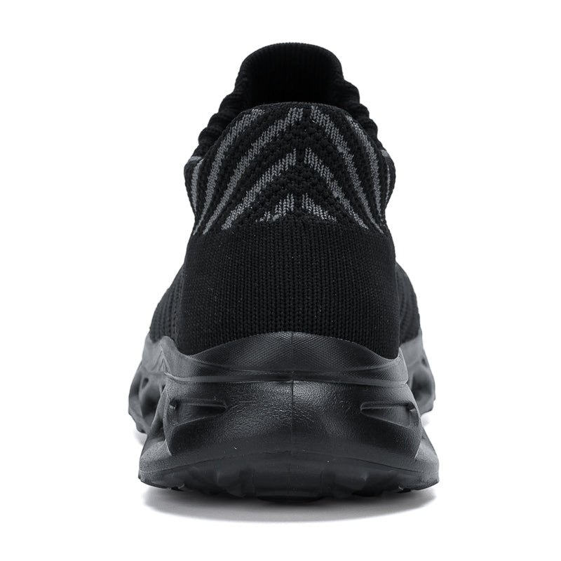 Men‘s’ Slip-On Running Walking Shoes - Zero Laces Comfort, Non-Slip Traction & Cushioned Support