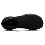 Men‘s’ Slip-On Running Walking Shoes - Zero Laces Comfort, Non-Slip Traction & Cushioned Support