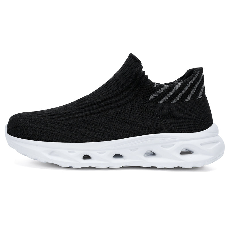 Men‘s’ Slip-On Running Walking Shoes - Zero Laces Comfort, Non-Slip Traction & Cushioned Support