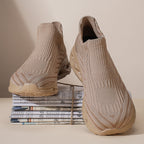 Men‘s’ Slip-On Running Walking Shoes - Zero Laces Comfort, Non-Slip Traction & Cushioned Support