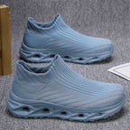 Men‘s’ Slip-On Running Walking Shoes - Zero Laces Comfort, Non-Slip Traction & Cushioned Support