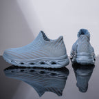 Men‘s’ Slip-On Running Walking Shoes - Zero Laces Comfort, Non-Slip Traction & Cushioned Support