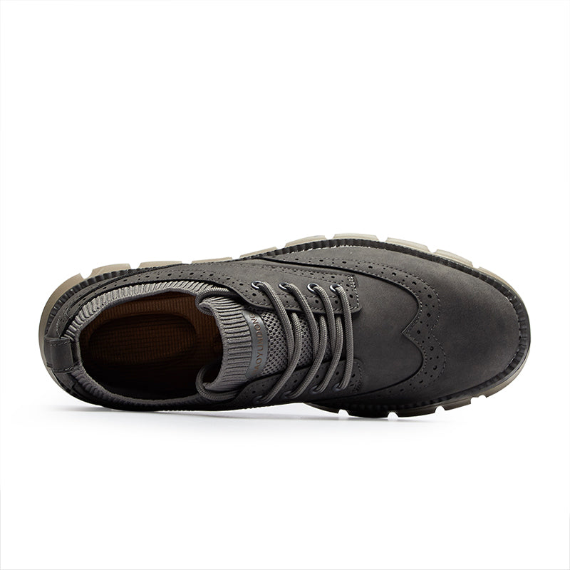Men’s Retro Leather Zip Boots Built for Comfort, Wide Toe, Arch Support, Pressure Relief, Waterproof for Every Seaso