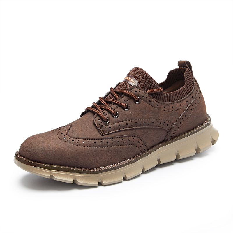 Men’s Retro Leather Zip Boots Built for Comfort, Wide Toe, Arch Support, Pressure Relief, Waterproof for Every Seaso