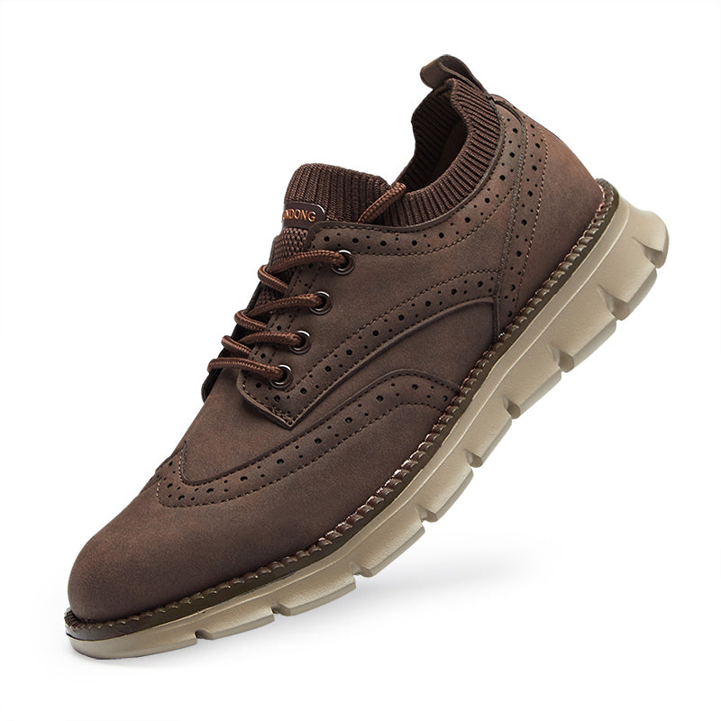 Men’s Retro Leather Zip Boots Built for Comfort, Wide Toe, Arch Support, Pressure Relief, Waterproof for Every Seaso