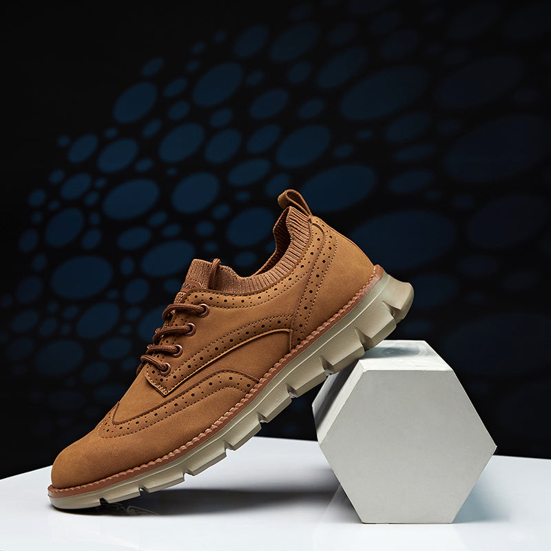 Men’s Retro Leather Zip Boots Built for Comfort, Wide Toe, Arch Support, Pressure Relief, Waterproof for Every Seaso