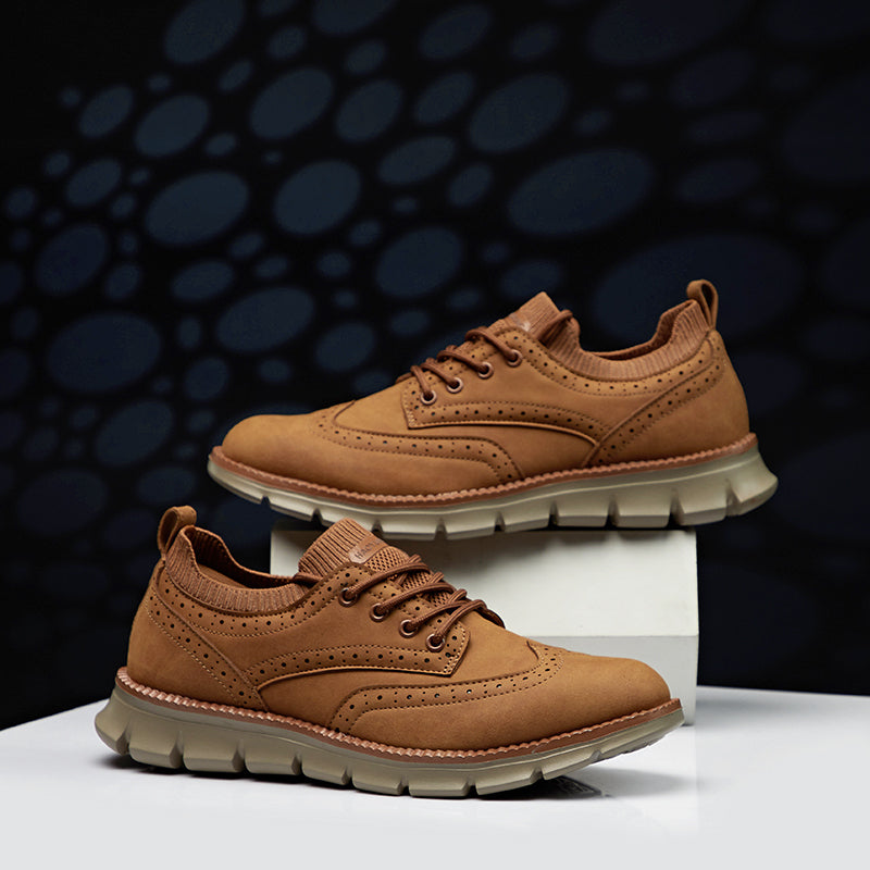 Men’s Retro Leather Zip Boots Built for Comfort, Wide Toe, Arch Support, Pressure Relief, Waterproof for Every Seaso