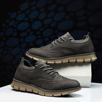 Men’s Retro Leather Zip Boots Built for Comfort, Wide Toe, Arch Support, Pressure Relief, Waterproof for Every Seaso